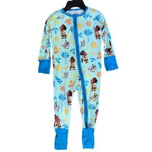 Little Sleepies Bamboo Disney Moana Sleeper Size 6-12mo